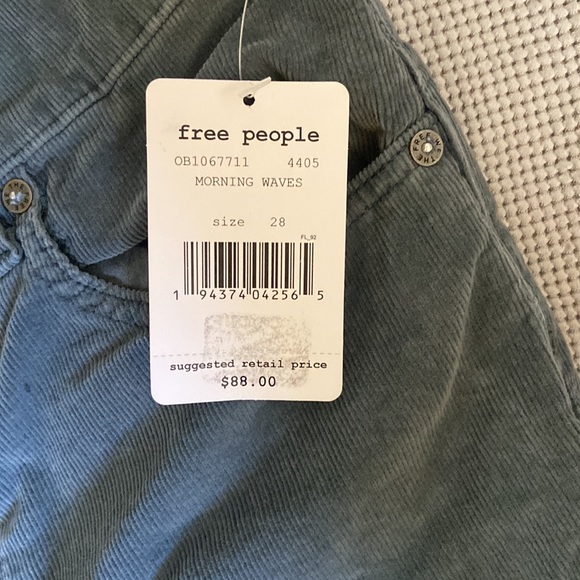 NWT Free People Corduroy Pants - Picture 3 of 4